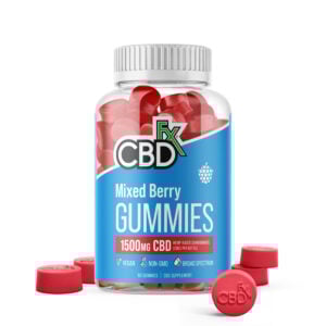 cbdfx photo render gummies original mixed berries bottle mg jul