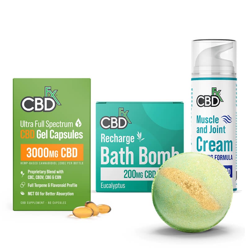 cbdfx bundle recovery set extra strength