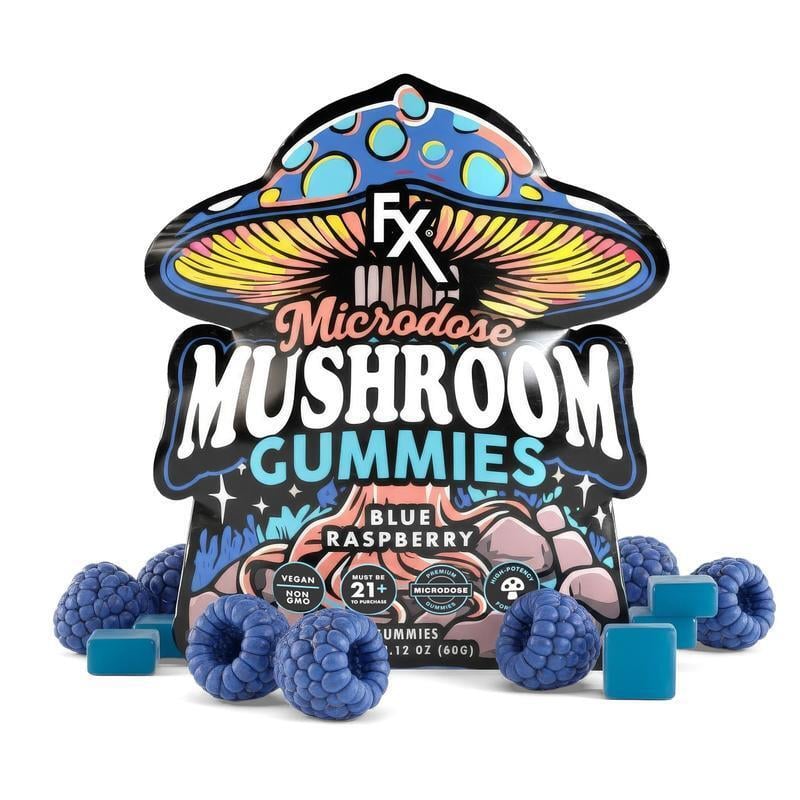 cbdfx photo render fx gummies mushroom blueraspberry nov