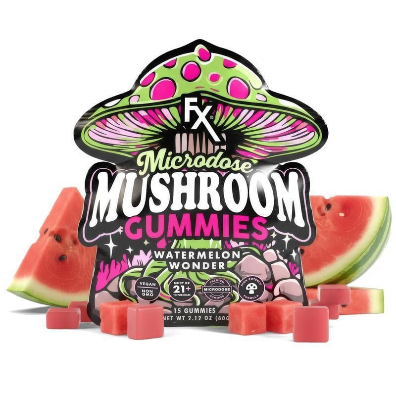 cbdfx photo render fx gummies mushroom watermelon nov